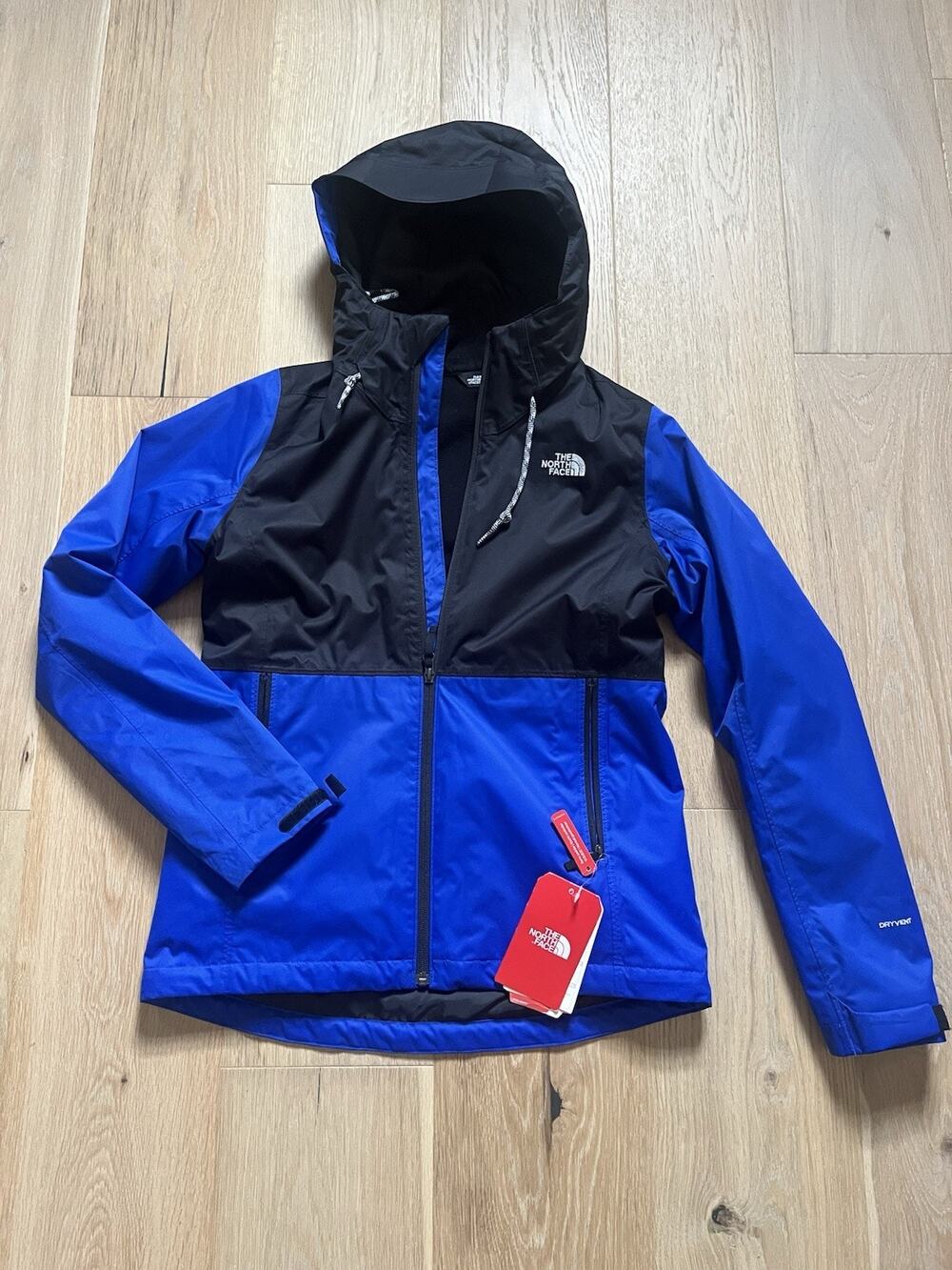 North Face Arrowood Triclimate Jacket Full Zip Women Size Small Blue Black Lined